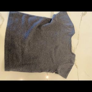 Brandy Melville one size gray button down short sleeve